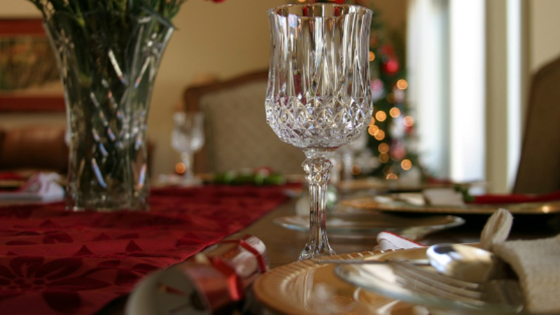 Crystal Christmas at Your Dinner Table